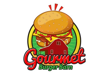 Gourmet Burger Barn logo design by LogoInvent