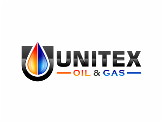 Unitex Oil & Gas logo design by mutafailan