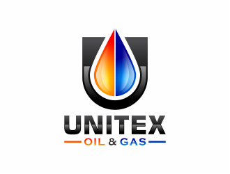 Unitex Oil & Gas logo design by mutafailan