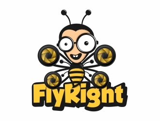 FlyRight logo design by Eko_Kurniawan