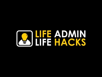 Life Admin Life Hacks logo design by neonlamp