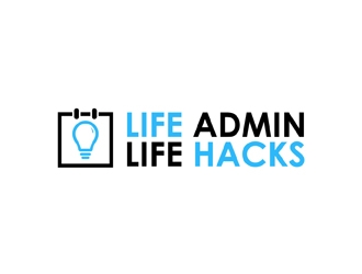 Life Admin Life Hacks logo design by neonlamp