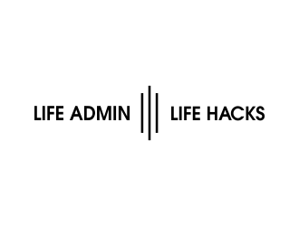 Life Admin Life Hacks logo design by JessicaLopes