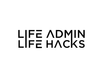 Life Admin Life Hacks logo design by oke2angconcept