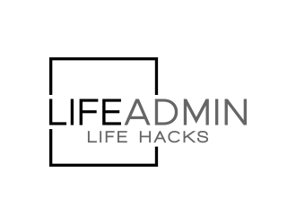 Life Admin Life Hacks logo design by lexipej