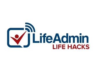 Life Admin Life Hacks logo design by jaize