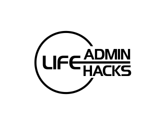 Life Admin Life Hacks logo design by giphone