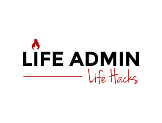 Life Admin Life Hacks logo design by Girly