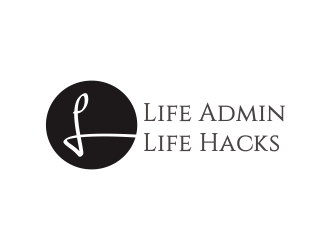 Life Admin Life Hacks logo design by Greenlight