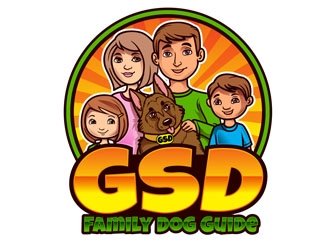 GSD Family Dog Guide logo design by DreamLogoDesign