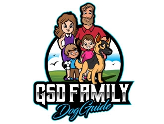 GSD Family Dog Guide logo design by DreamLogoDesign
