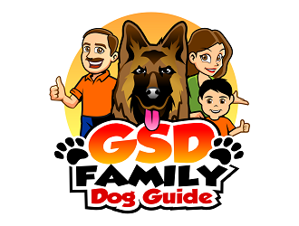 GSD Family Dog Guide logo design by haze