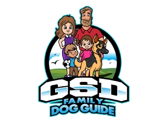 GSD Family Dog Guide logo design by DreamLogoDesign