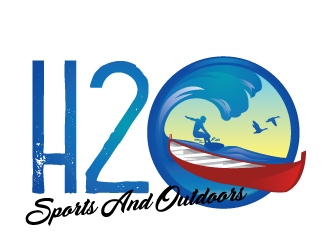 H2O Sports and Outdoors logo design by Suvendu