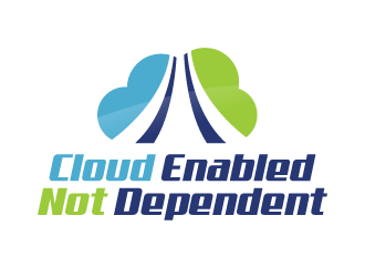Cloud Enabled Not Dependent  logo design by akilis13