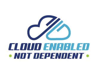 Cloud Enabled Not Dependent  logo design by akilis13