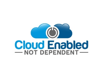 Cloud Enabled Not Dependent  logo design by pixalrahul