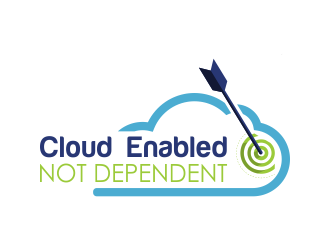 Cloud Enabled Not Dependent  logo design by ROSHTEIN