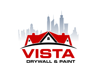 Vista Drywall & Paint logo design by Girly