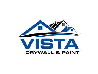 Vista Drywall & Paint logo design by Girly
