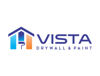 Vista Drywall & Paint logo design by AisRafa