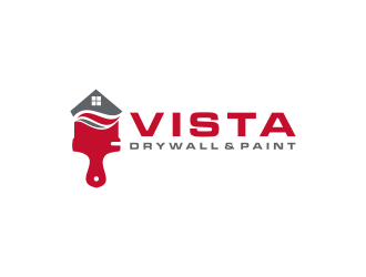 Vista Drywall & Paint logo design by RIANW
