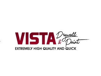 Vista Drywall & Paint logo design by jensen