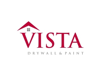 Vista Drywall & Paint logo design by EkoBooM