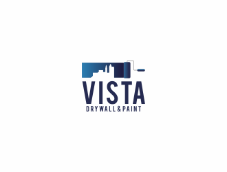 Vista Drywall & Paint logo design by scolessi