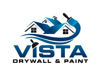 Vista Drywall & Paint logo design by J0s3Ph