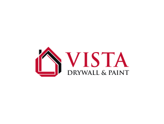 Vista Drywall & Paint logo design by RatuCempaka