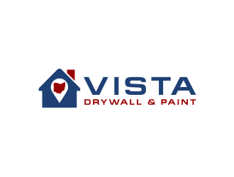 Vista Drywall & Paint logo design by RatuCempaka