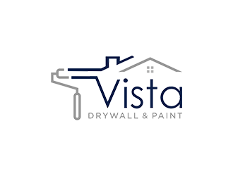 Vista Drywall & Paint logo design by checx