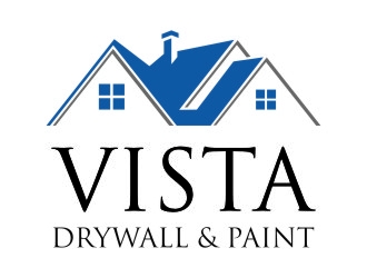 Vista Drywall & Paint logo design by jetzu