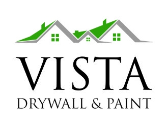 Vista Drywall & Paint logo design by jetzu
