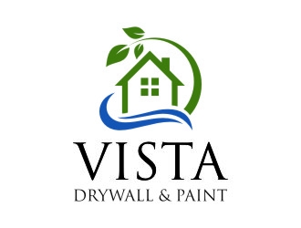 Vista Drywall & Paint logo design by jetzu