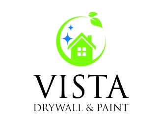 Vista Drywall & Paint logo design by jetzu