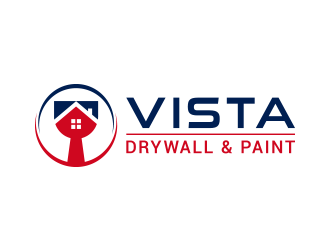 Vista Drywall & Paint logo design by lexipej