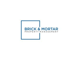 Brick & Mortar Property Management logo design by L E V A R