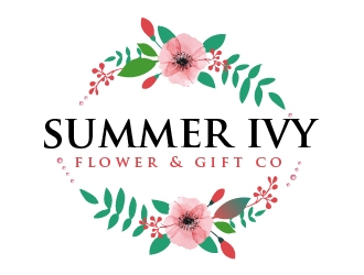 Summer Ivy flower & gift co. logo design by shravya