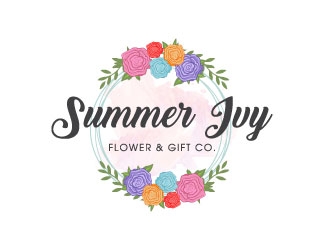 Summer Ivy flower & gift co. logo design by J0s3Ph