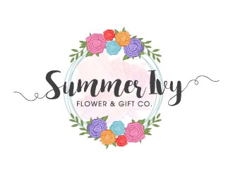 Summer Ivy flower & gift co. logo design by J0s3Ph