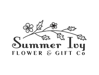 Summer Ivy flower & gift co. logo design by Coolwanz