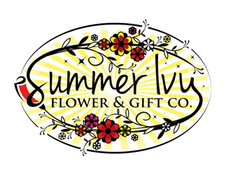 Summer Ivy flower & gift co. logo design by shere