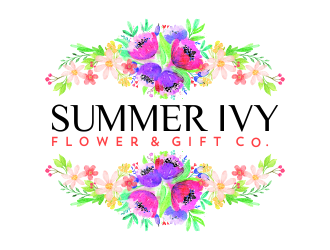 Summer Ivy flower & gift co. logo design by aldesign