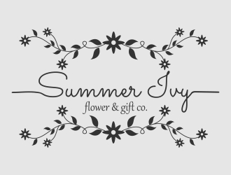 Summer Ivy flower & gift co. logo design by onetm
