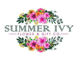 Summer Ivy flower & gift co. logo design by nexgen