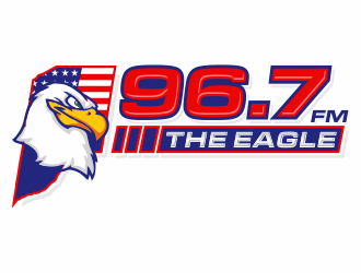 96.7 The Eagle logo design by jm77788