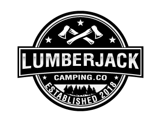 Lumberjack Camping Co. logo design by mirceabaciu
