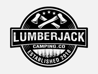 Lumberjack Camping Co. logo design by mirceabaciu